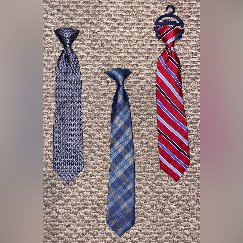 EUC 3 Boys red and blue ties